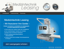 Tablet Screenshot of medizintechnikleasing.com